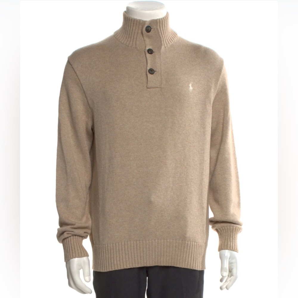 Ralph Lauren Men's Brown Turtleneck Sweater